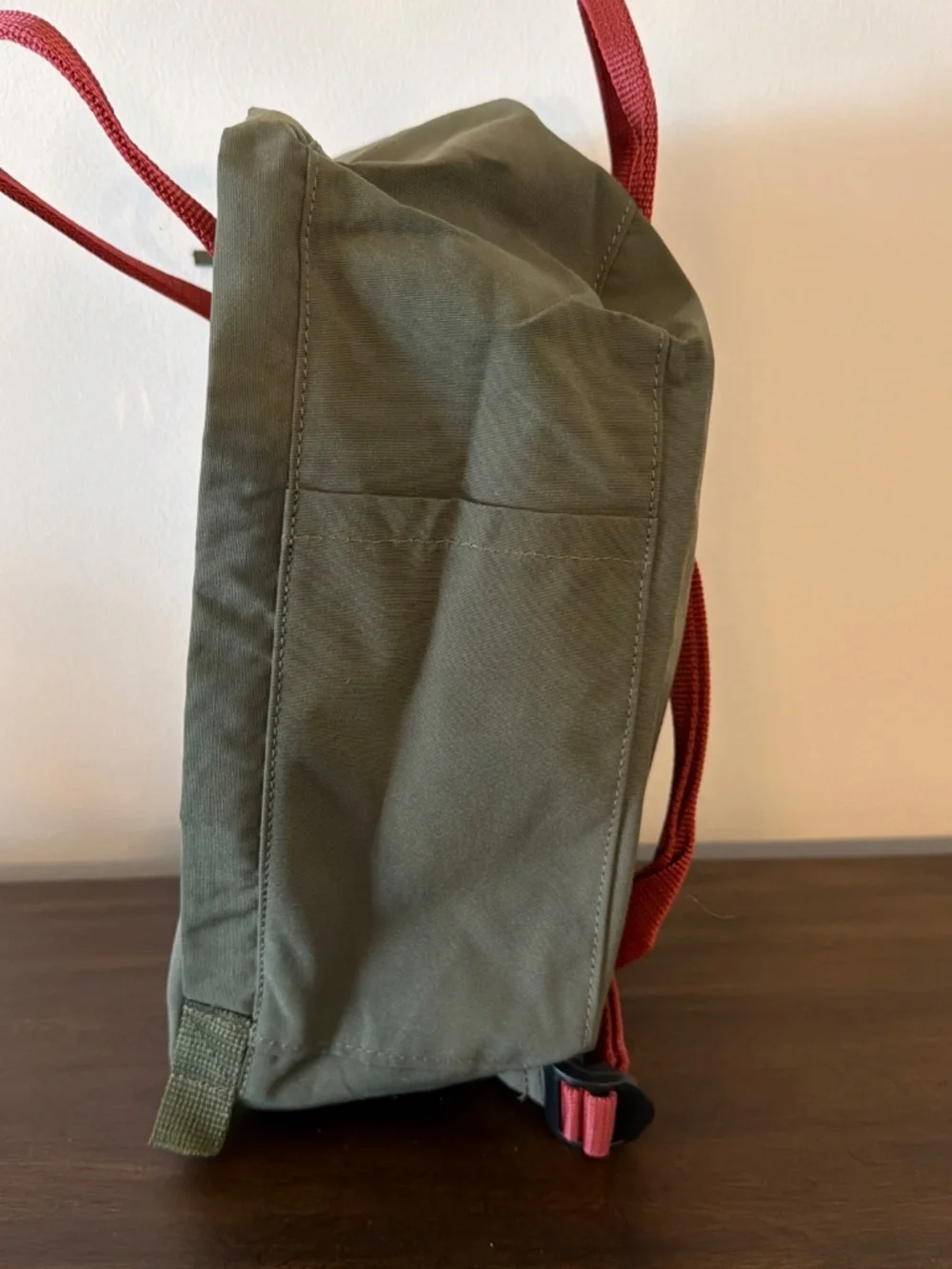 London Backpack Tote Olive W Rust Handles and Straps New with Tags